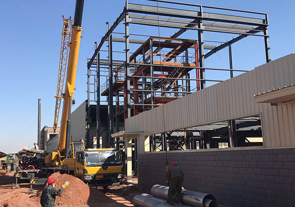 硝酸鎳廢水項目工程（chéng）施工現場（chǎng）圖